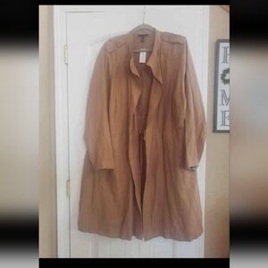 New Avenue womans size 22/24 Knee length coat (thin not thick) Trench Coat